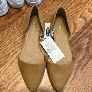 Old Navy suede like flats size 10 NWT